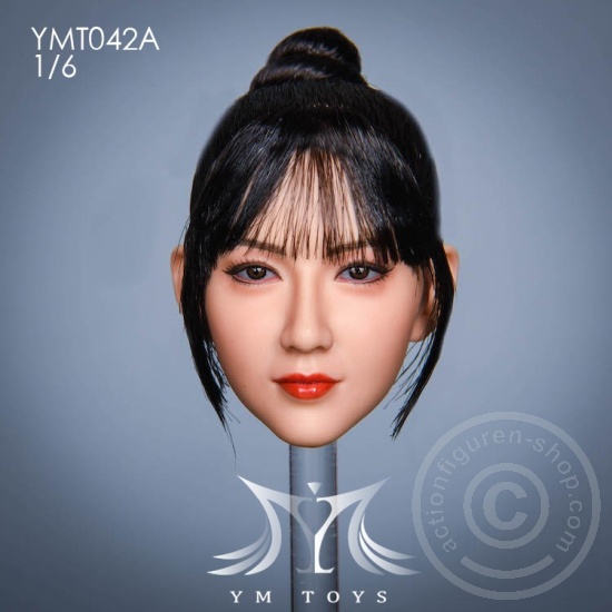 Head - black Hair - w/ Braid