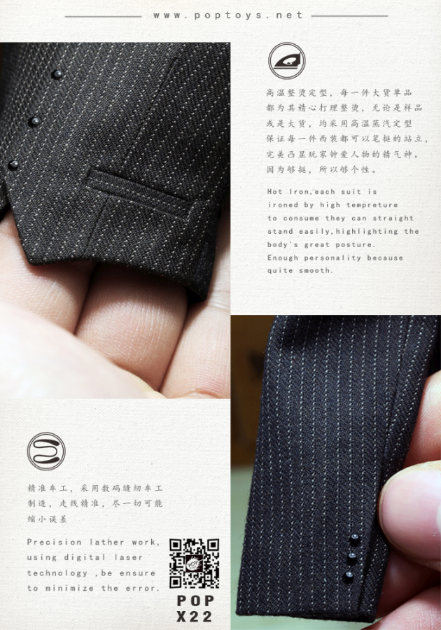 Mens striped Suit Set - light-grey