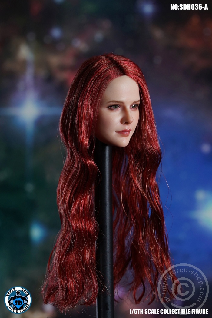 Female Head - Chloe - long red Hair