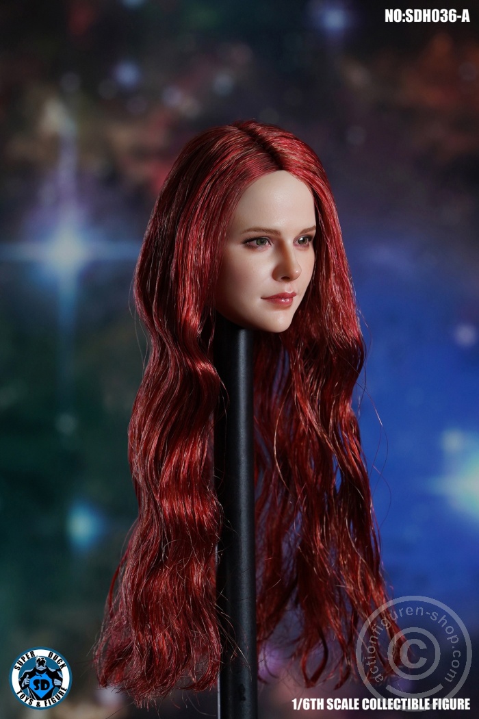 Female Head - Chloe - long red Hair Female Head - Chloe - long red Hair