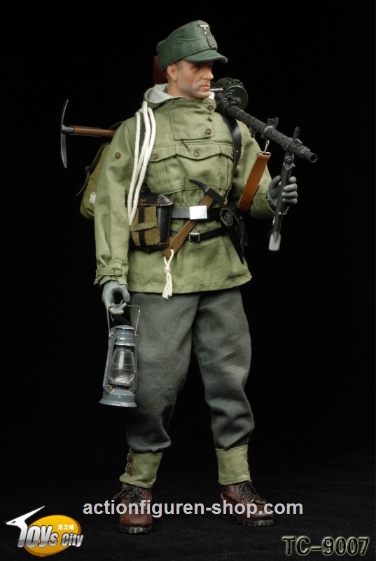 TTL9007-06z Deutscher Gebrigsjäger mit MG34