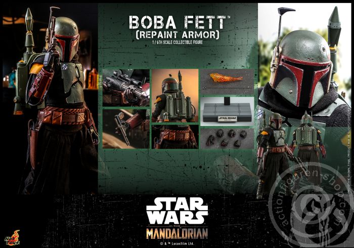 Star Wars: The Mandalorian - Boba Fett (Repaint Armor) - TMS055 Star Wars: The Mandalorian - Boba Fett (Repaint Armor) - TMS055
