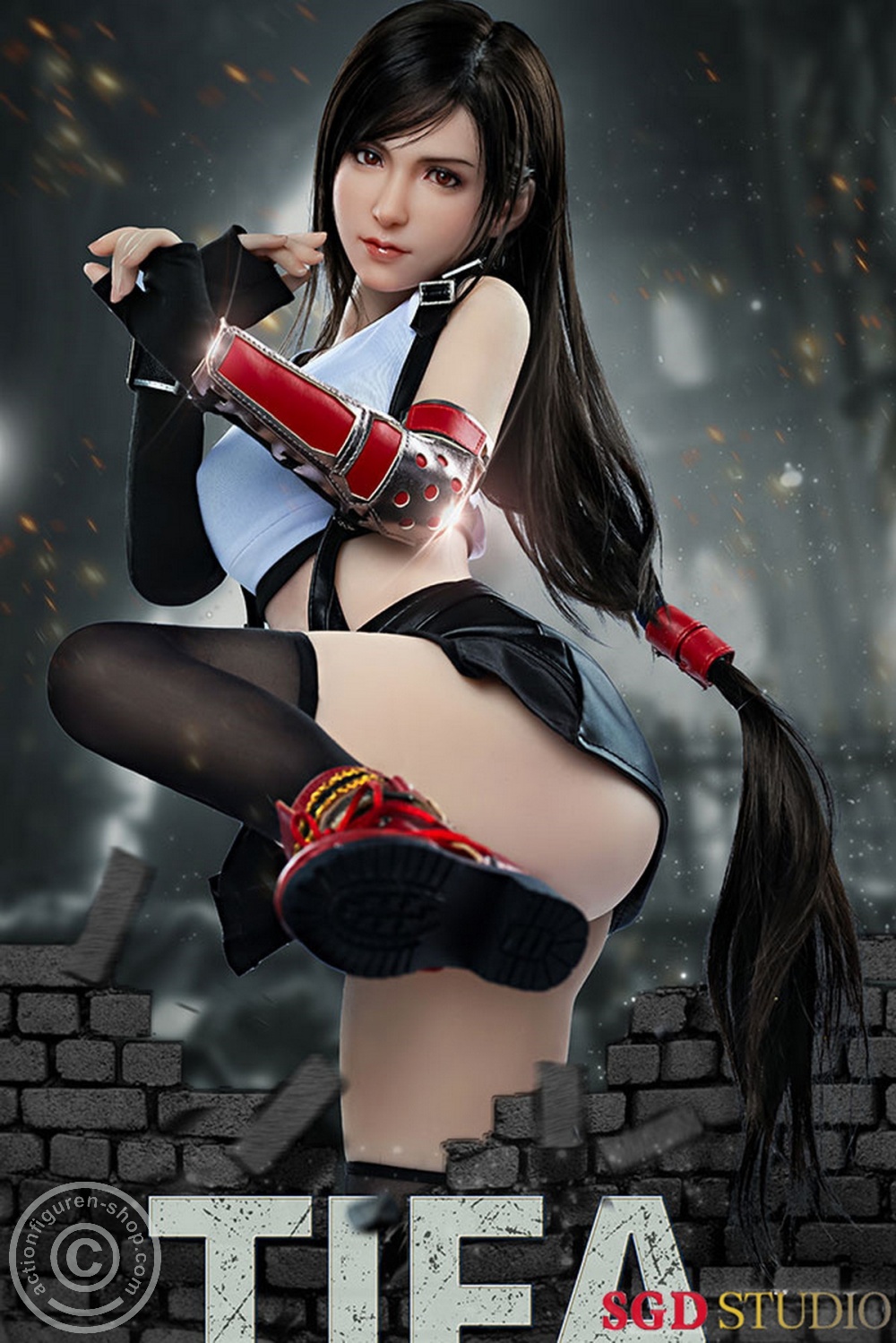 Tifa Lockhart – Silicon Statue Figure - middle Breast - in 1/2 scale Tifa Lockhart – Silicon Statue Figure - middle Breast - in 1/2 scale