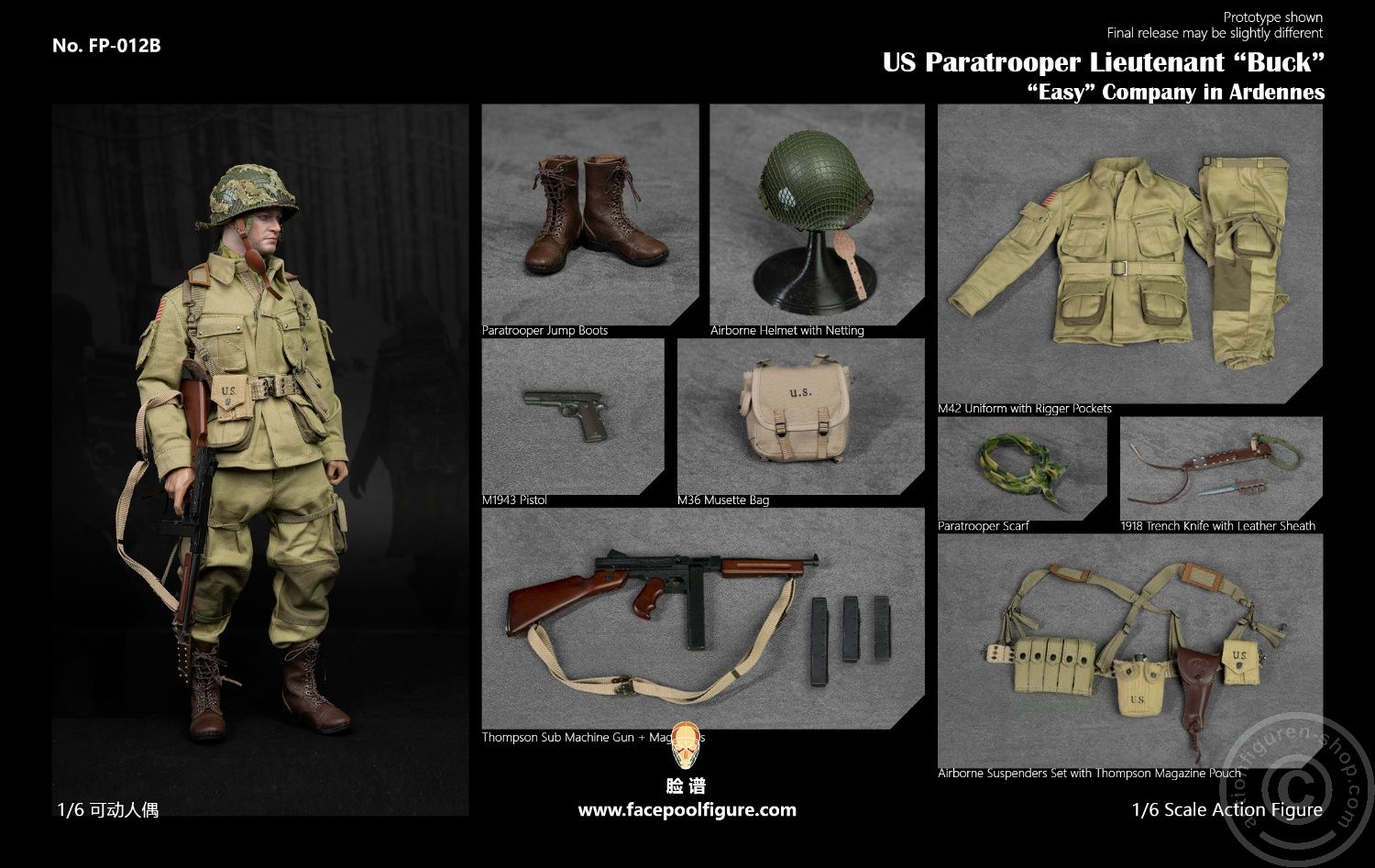 WWII U.S. Paratrooper - Lieutenant Buck - Easy Company - Jumper Uniform WWII U.S. Paratrooper - Lieutenant Buck - Easy Company - Jumper Uniform
