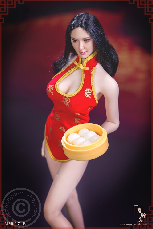 Chinese Restaurant Waitress Short Cheongsam - B
