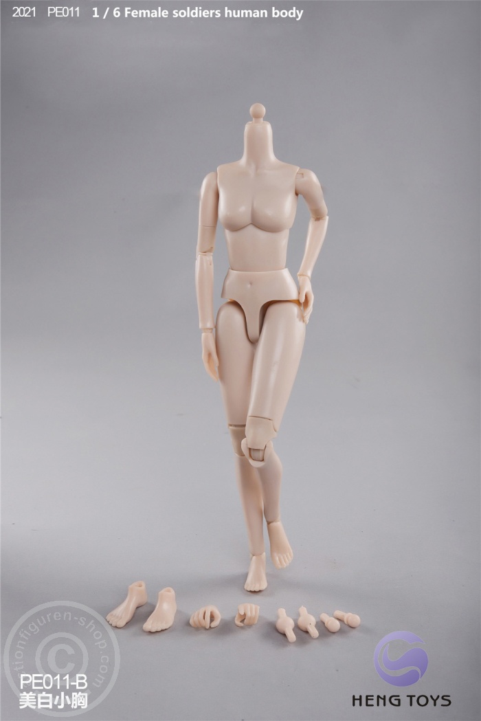 HTPE011B_02 Highly Mobile Female Body - pale/smaller Breast