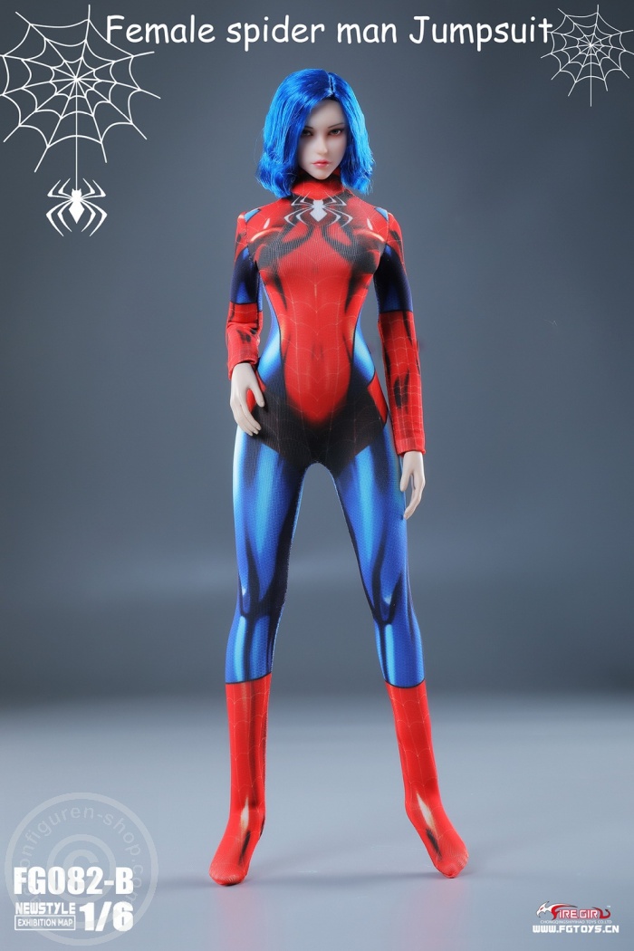 FGFB082B-05 Spider Women's Elastic Bodysuit (B)