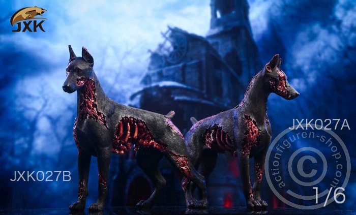 JXK027AB-01SaInCMJ7wPwwW Zombie Dobermann Dog - A