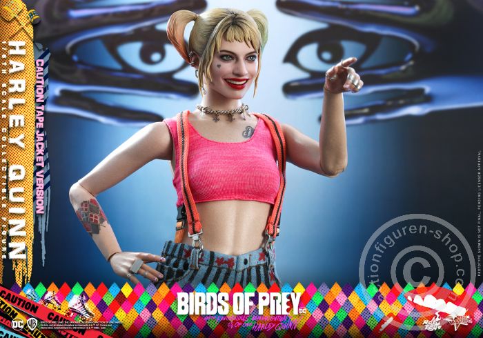 604750-15dQj0o2gJWz1EY Birds of Prey - Harley Quinn (Caution Tape Jacket Version) - MMS566