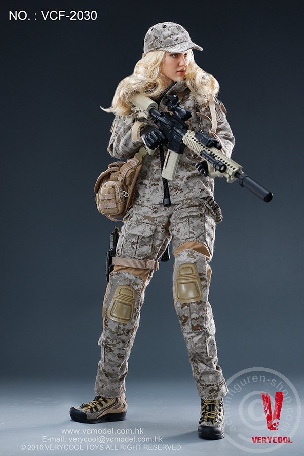 Max - Digital Camouflage Woman Soldier