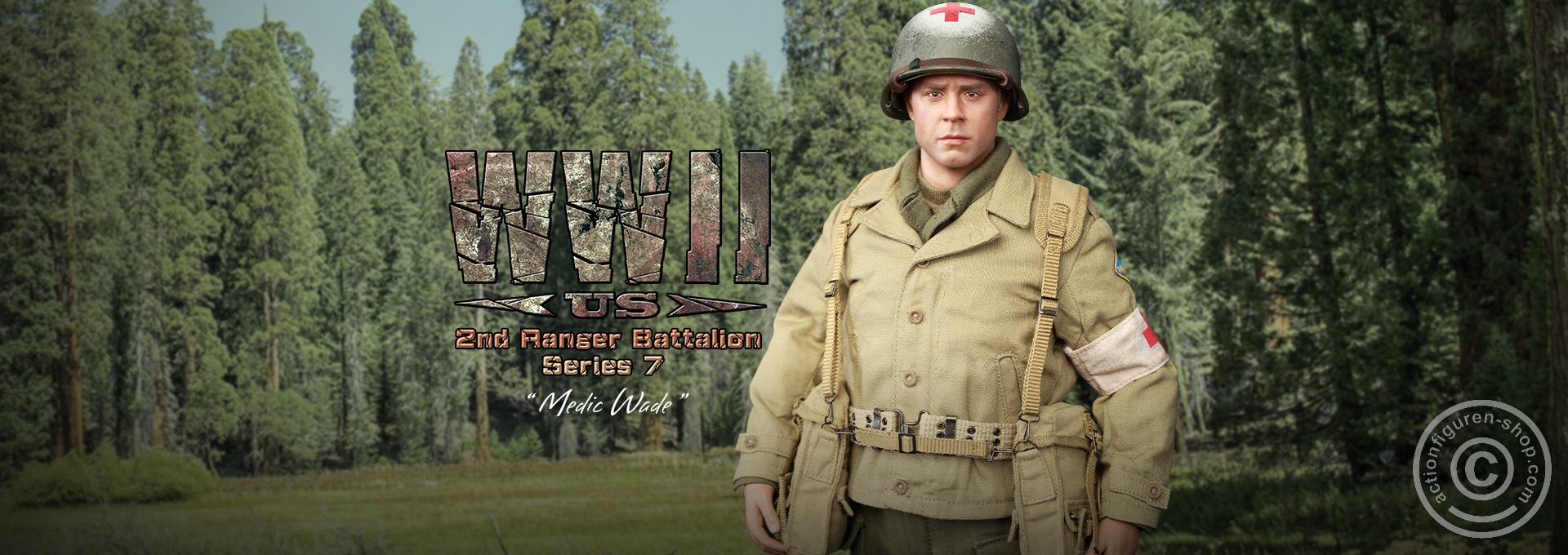 Medic Wade - WWII US 2nd Ranger Battalion Series 7 Medic Wade - WWII US 2nd Ranger Battalion Series 7