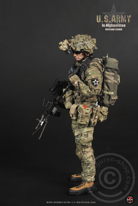 SSt068-07 U.S.Army in Afghanistan M249 SAW Gunner