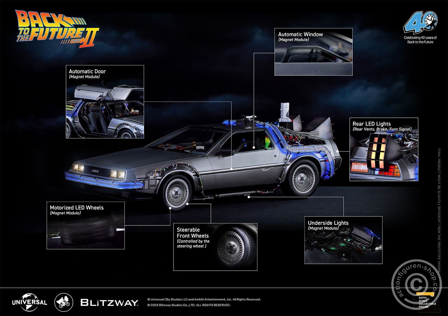 DeLorean Time Machine - Ultimate Masterpiece Series - in 1/6 scale DeLorean Time Machine - Ultimate Masterpiece Series - in 1/6 scale