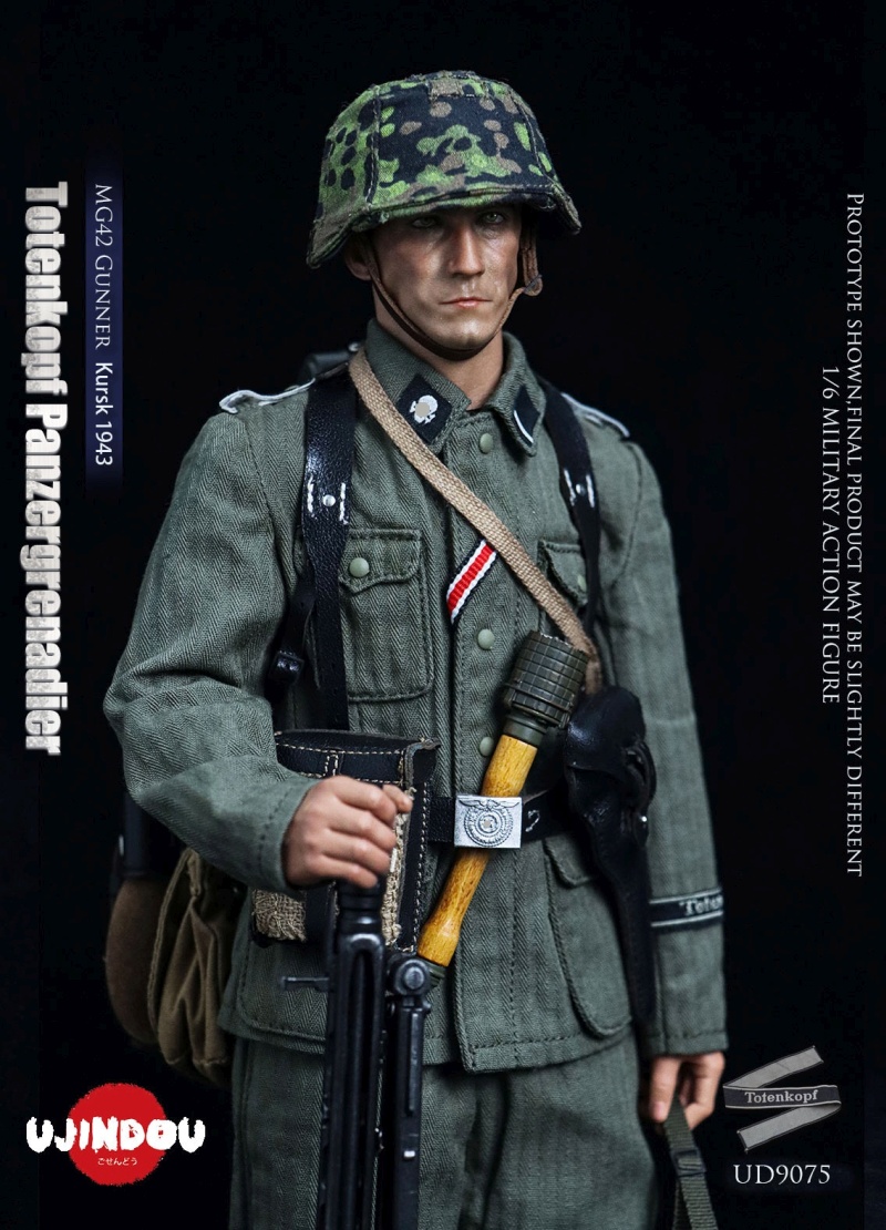 WWII Totenkopf Panzergrenadier - MG42 Gunner Kursk 1943 - in 1/6 scale