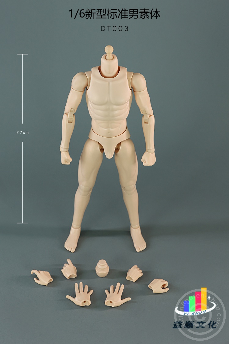 Male Body - Pale - 1/6 scale