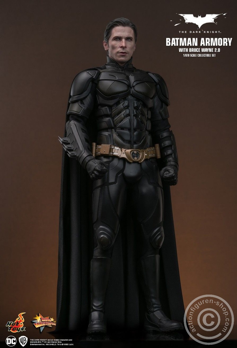 The Dark Knight - 1/6th scale Batman Armory with Bruce Wayne (2.0) Collectible Set - MMS750