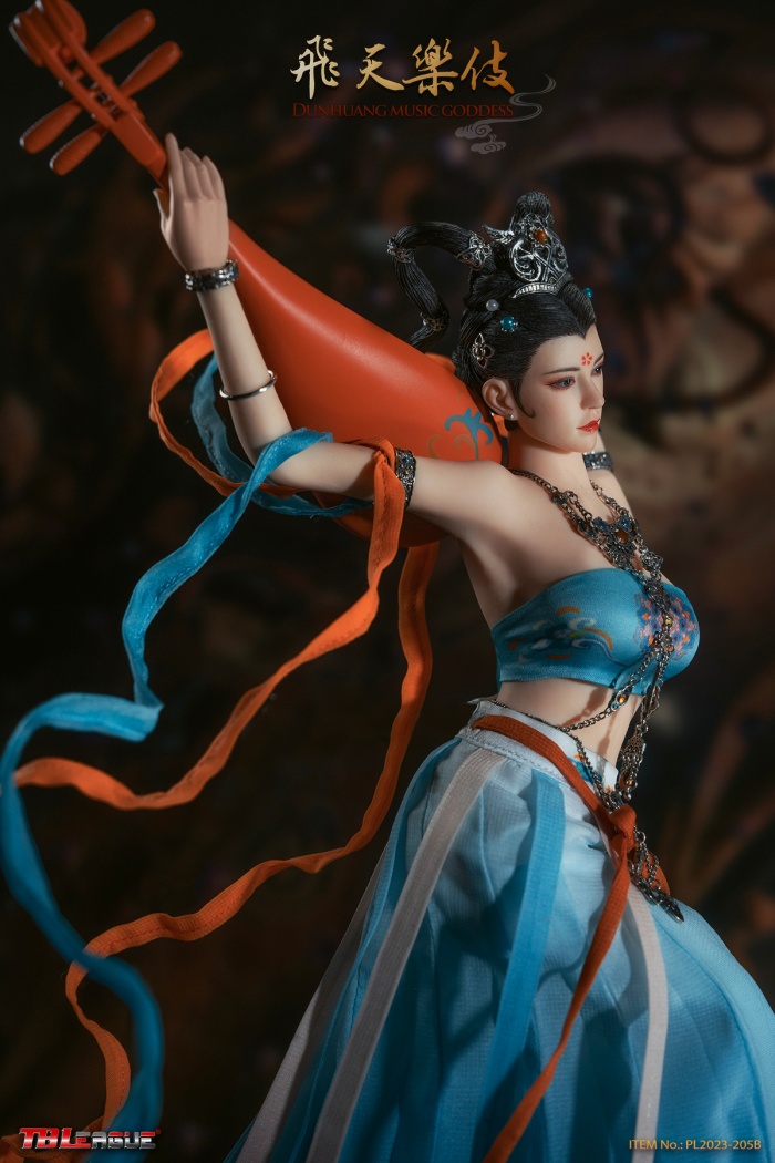 Dunhuang Music Goddess - Blue