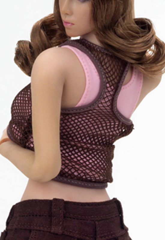Dark-brown Mesh Top