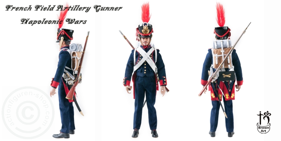 BA003D-24QWSww06arRQa2 Napoleonic - French Field Artillery Gunner - DeLuxe Version