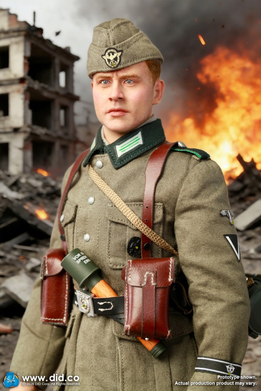Friedrich - WWII German SS Polizei-Division ZB30 Gunner - in 1/6 scale