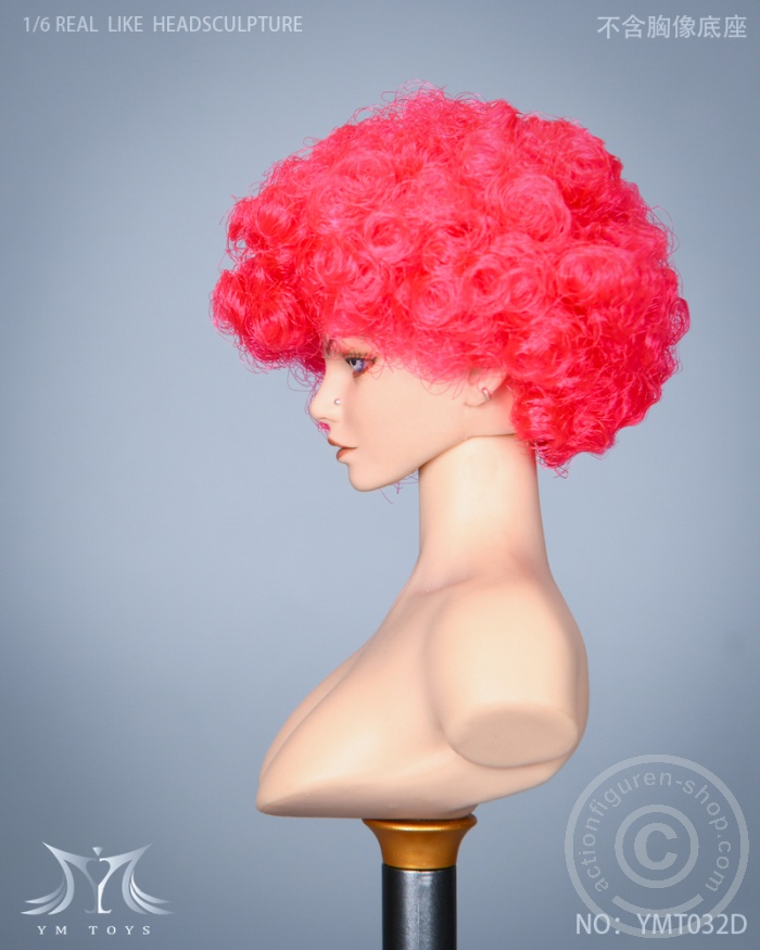 Head - w/ pink-afro Hair