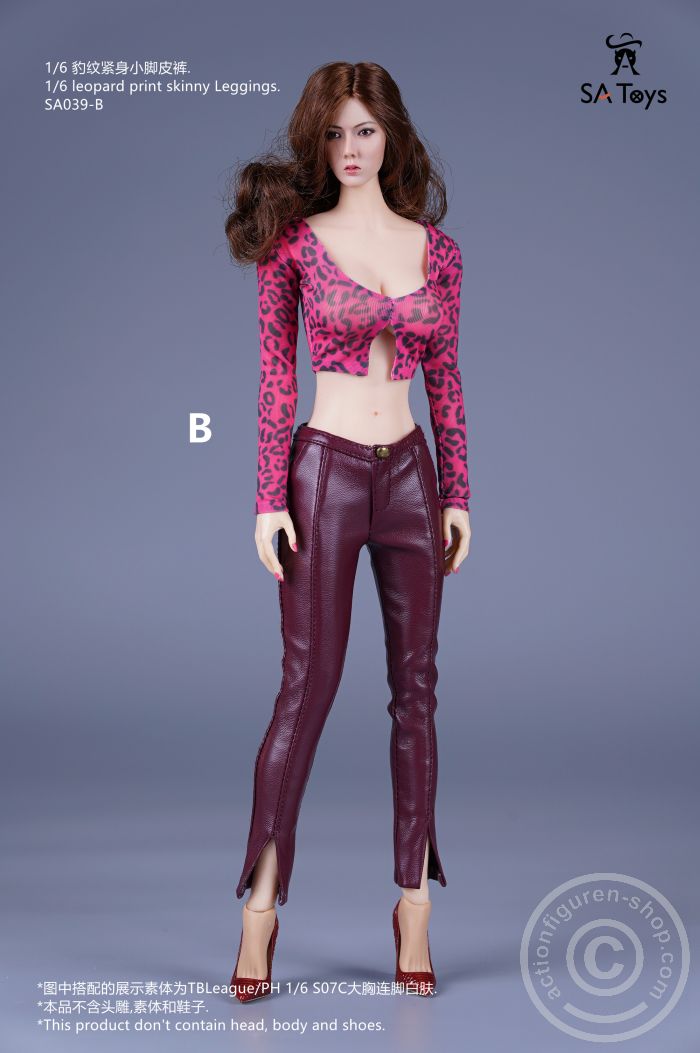 Leopard Top & Skinny Leggins - B