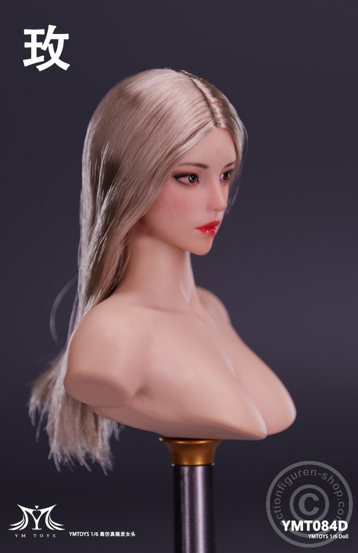 Female Head - Rose - long blond Hair