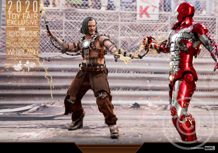 605030-14 Iron Man 2 - Whiplash - Toy Fair Exclusive - damaged Box - MMS569