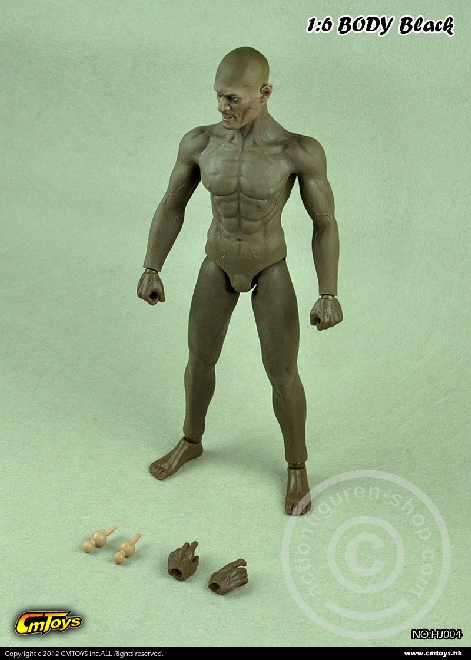 Muskel Body w/ Head - Black