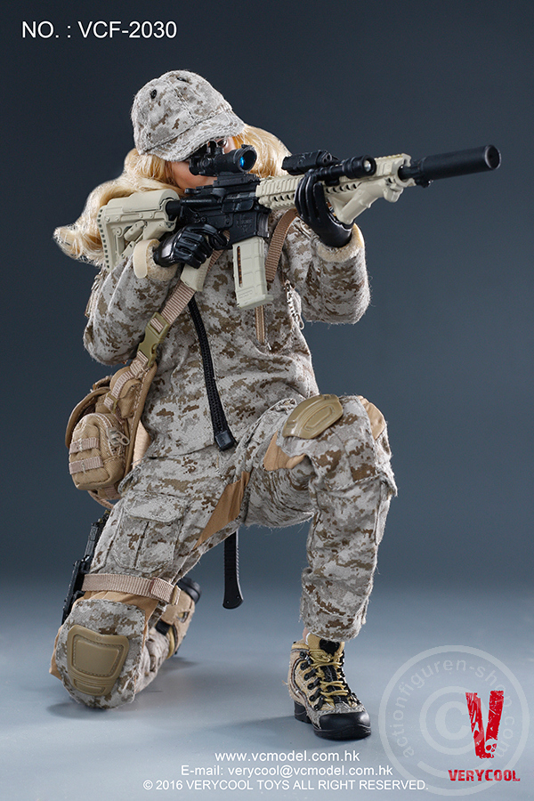 Max - Digital Camouflage Woman Soldier