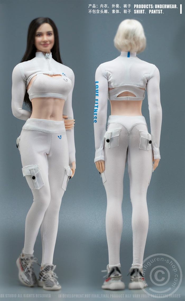 GYM Clothes Set - female - white
