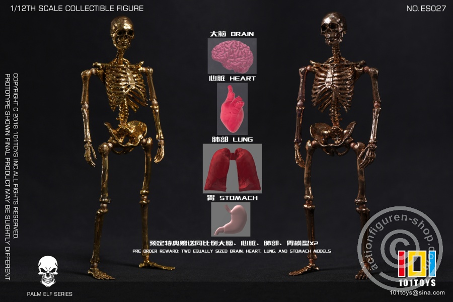 Palm Elf Series - Skeleton Frame Body - Limited Edition Gold double Set - in 1/12 scale