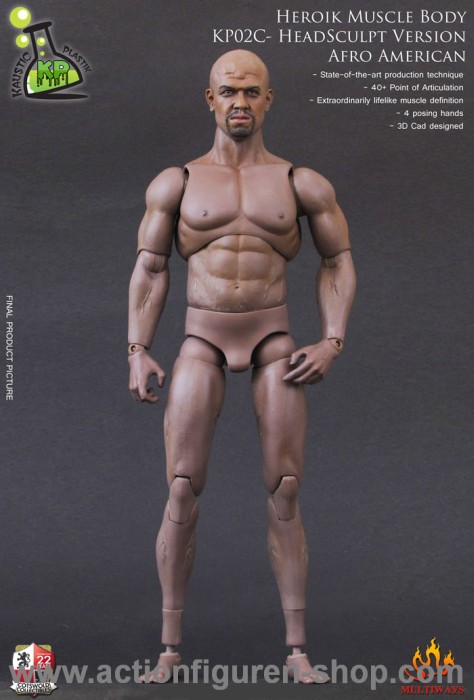 Heroik Muscle Body - BLACK - AFRO AMERICAN