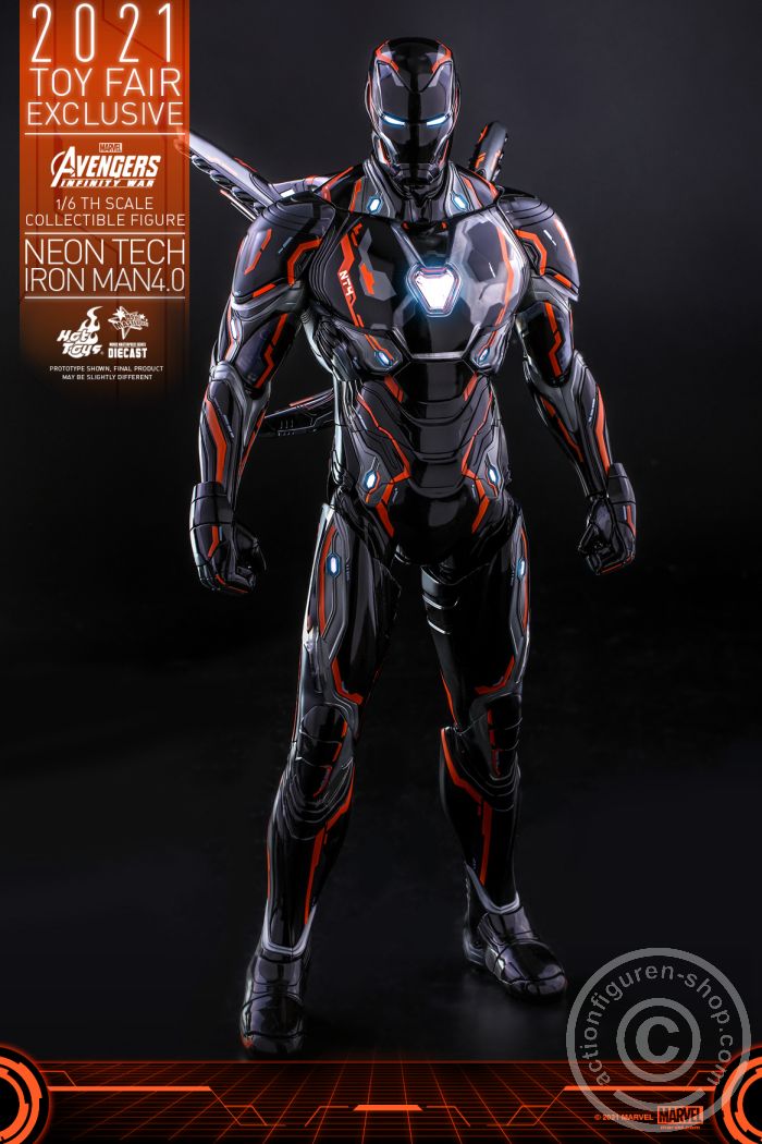 Avengers Infinity War - Neon Tech Iron Man 4.0 - Exclusive - MMS597D39