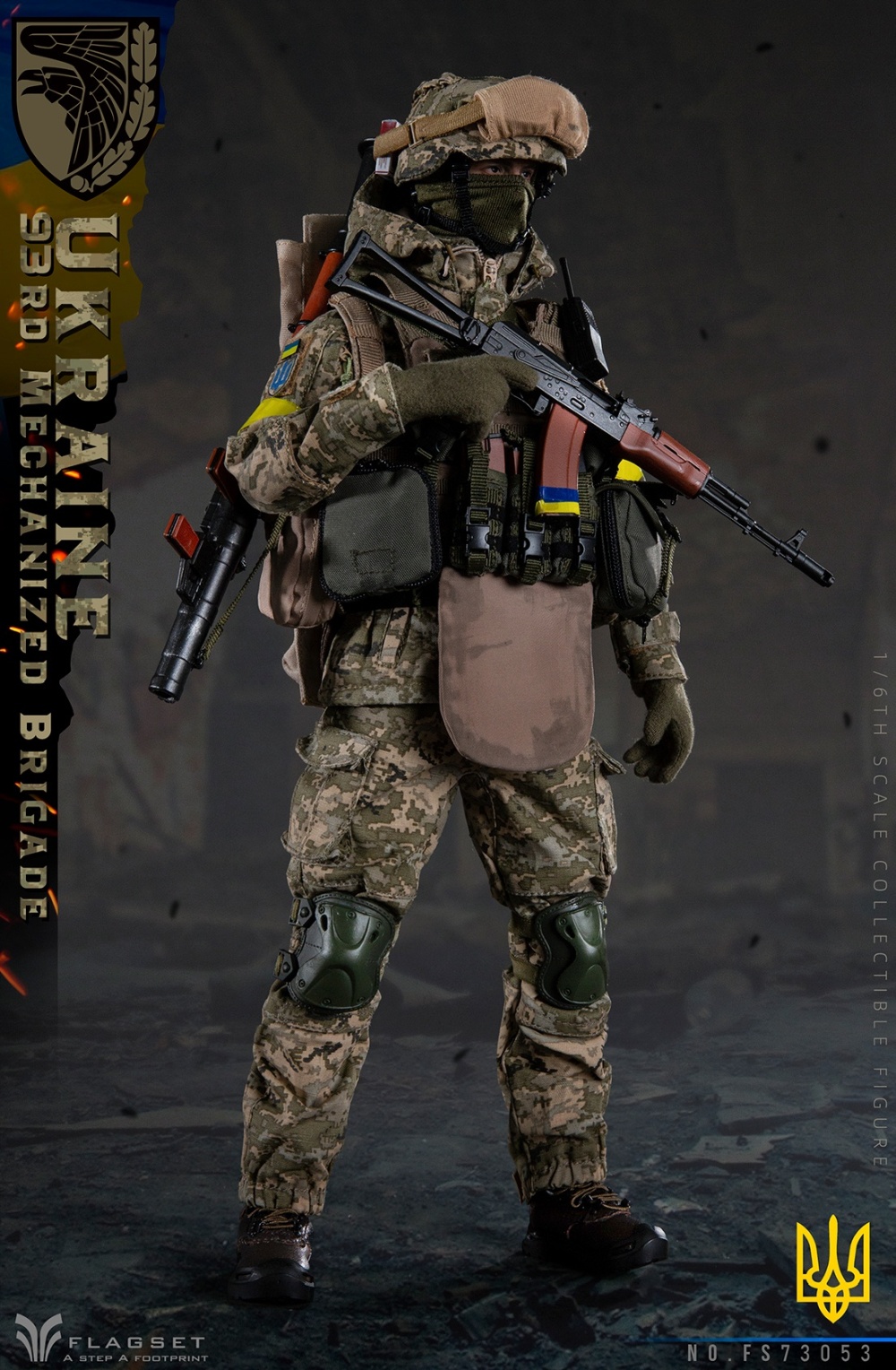 Ukraine Army - 93rd Mechanized Brigade - Anti-Tank Gunner - in 1/6 scale
