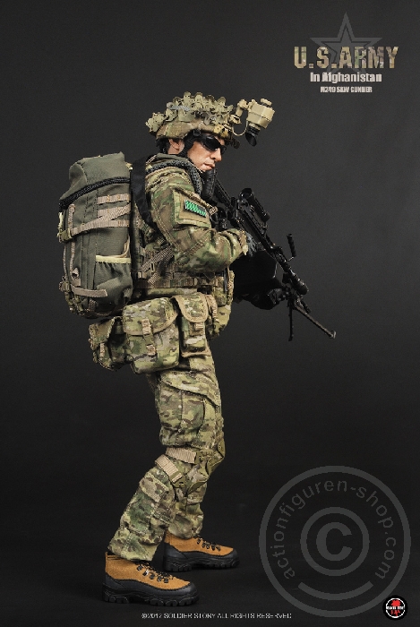 SSt068-14 U.S.Army in Afghanistan M249 SAW Gunner