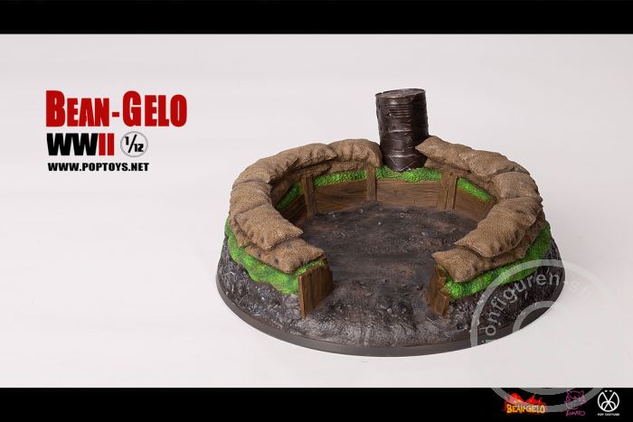 PT-SPS003-04 Six-Man Battlefield Platform Scene - Scene Props Series