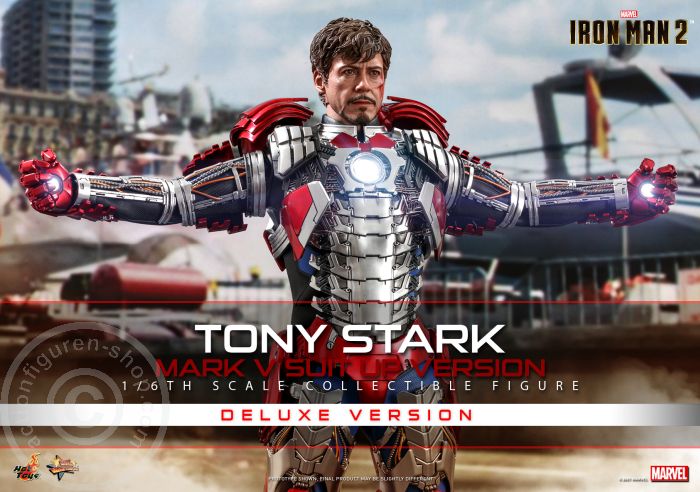 Iron Man 2 - Tony Stark (Mark V Suit up Version) - Deluxe Version