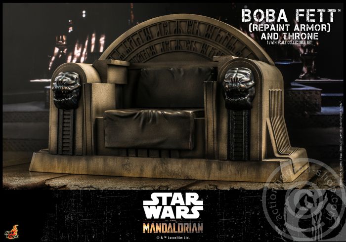 Star Wars: The Mandalorian - Boba Fett (Repaint Armor) & Throne