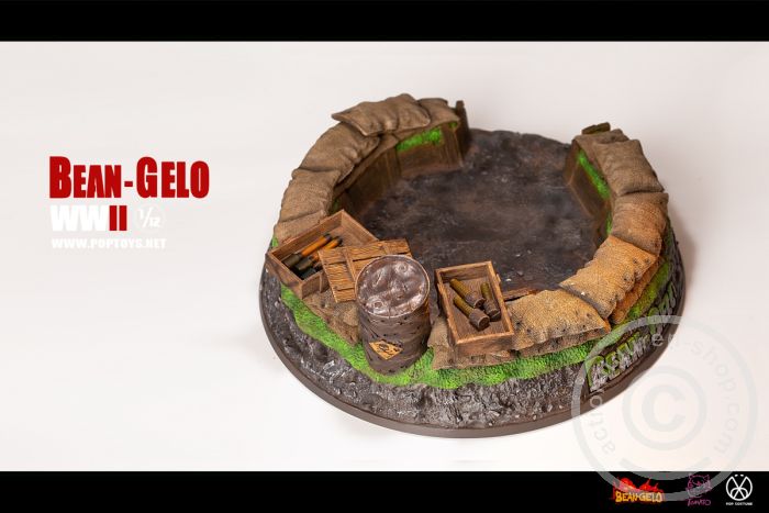 PT-SPS003-06 Six-Man Battlefield Platform Scene - Scene Props Series