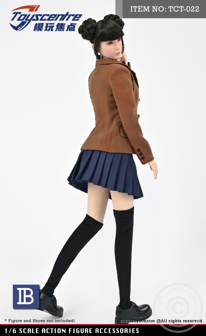 Female High School Uniform Set w/ blue Skirt