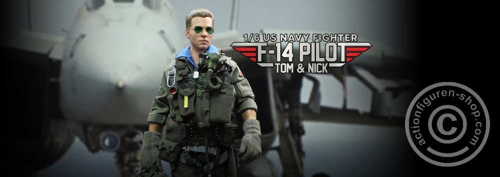 US Navy Fighter F-14 Pilot - Tom & Nick - in 1/6 scale US Navy Fighter F-14 Pilot - Tom & Nick - in 1/6 scale
