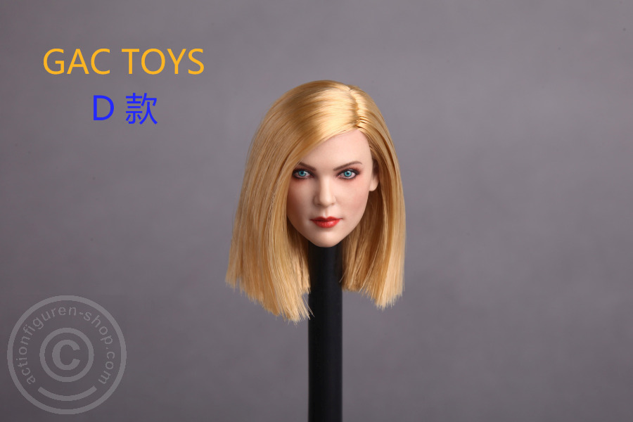 Female Head - blond mid long Hair