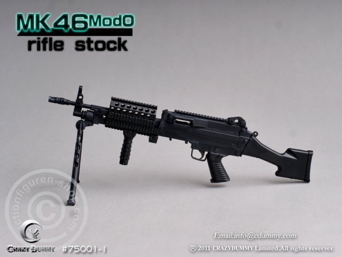 MK46MOD0-rifle stock - black