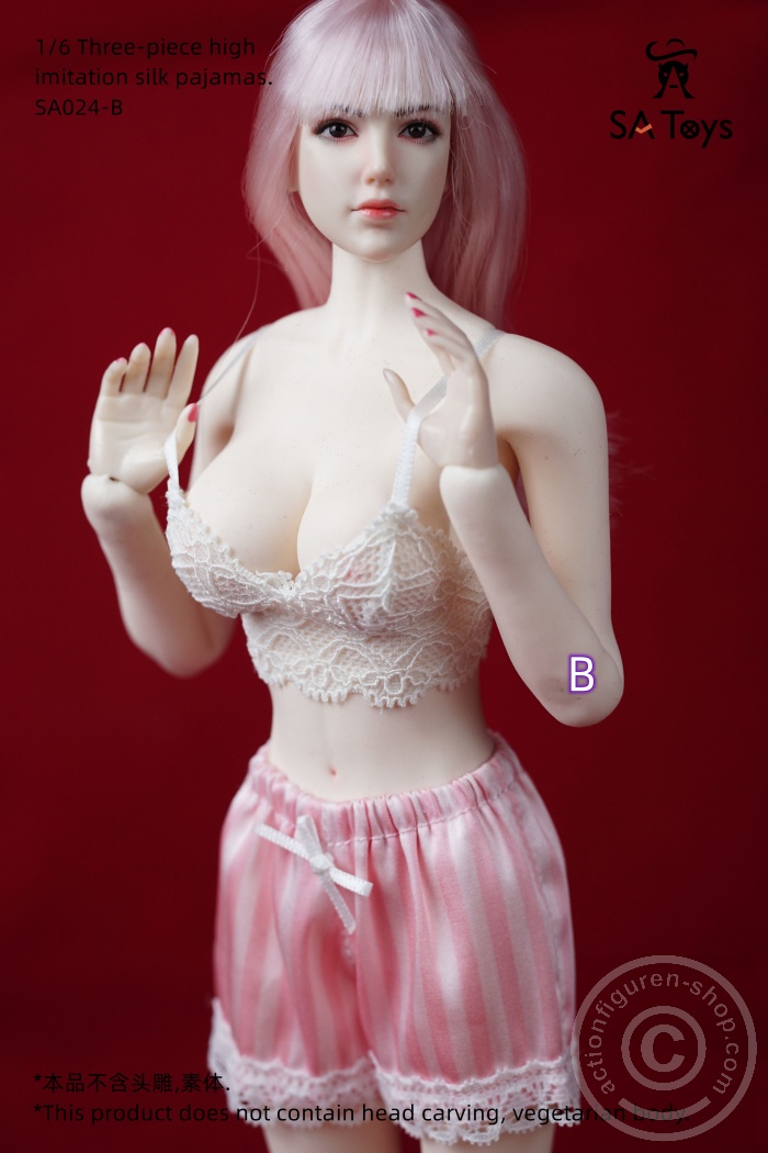 Female Night Pyjama Sleep Set - pink