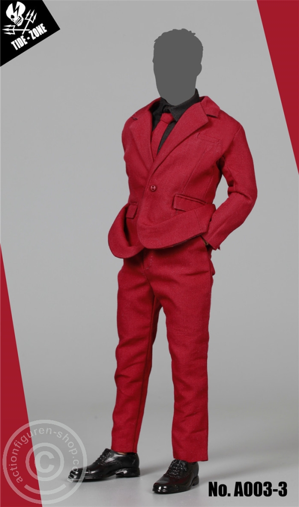 Modern Man Suit Set - rot