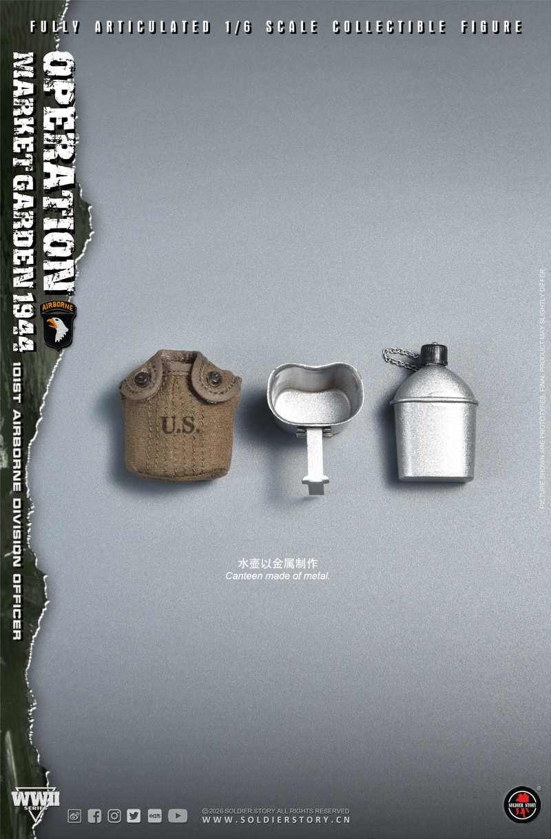 U.S. Army 101st Airborne Division Officer - WWII Operation Market Garden - in 1:6 scale