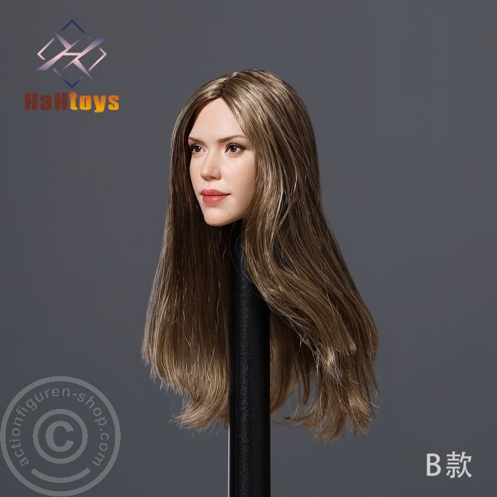 Female Head - long brown Hair Female Head - long brown Hair
