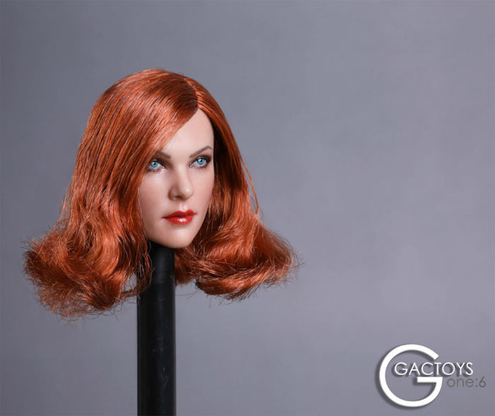 Female Head - red-brown Hair