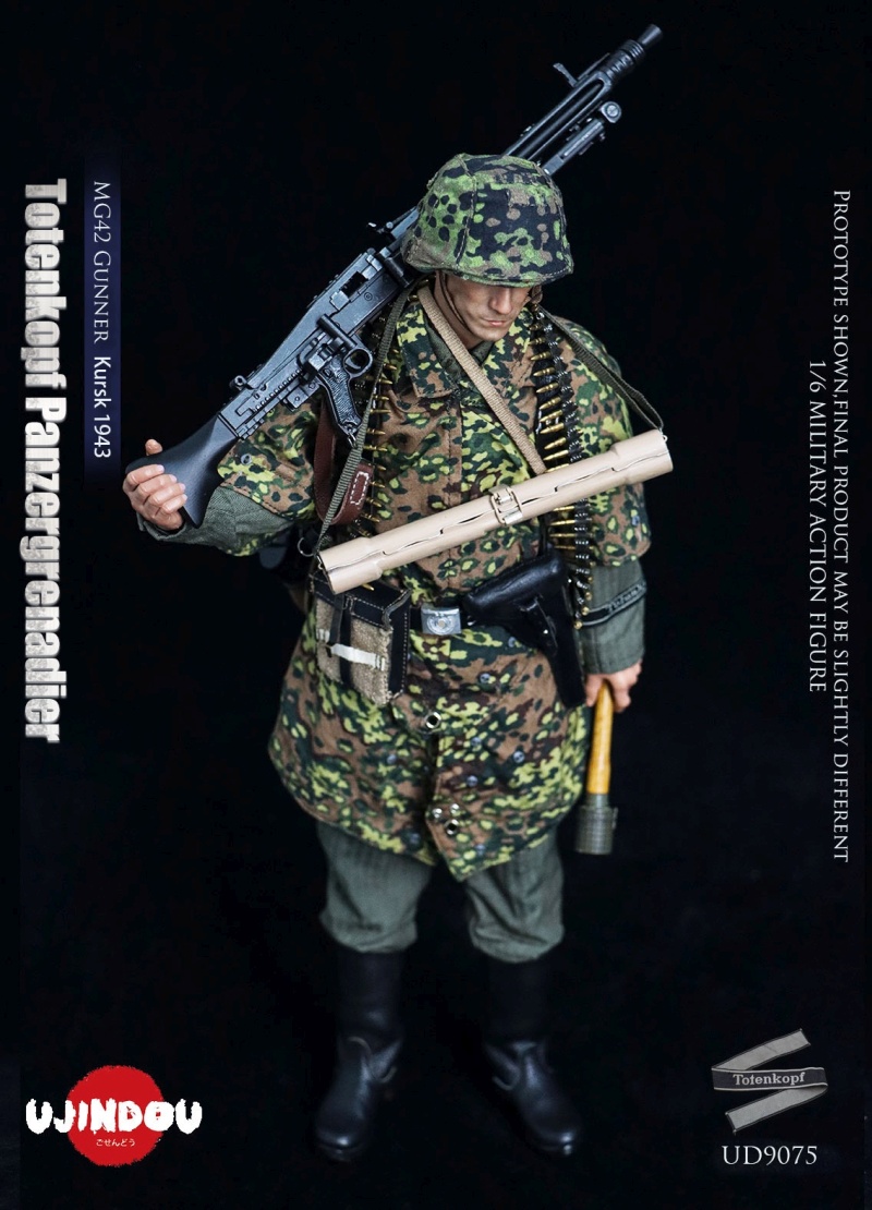 WWII Totenkopf Panzergrenadier - MG42 Gunner Kursk 1943 - in 1/6 scale